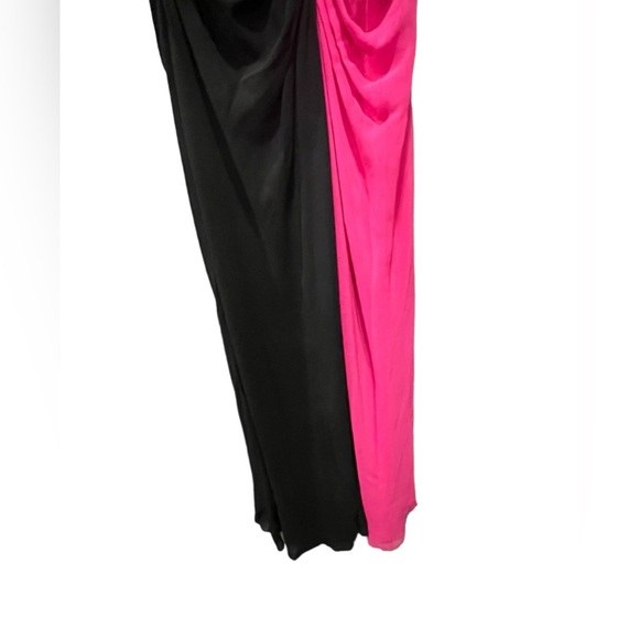 Faviana Couture #6710 Black Pink Sequin Chiffon Sheath Gown Size 8 New with tag - Picture 4 of 15